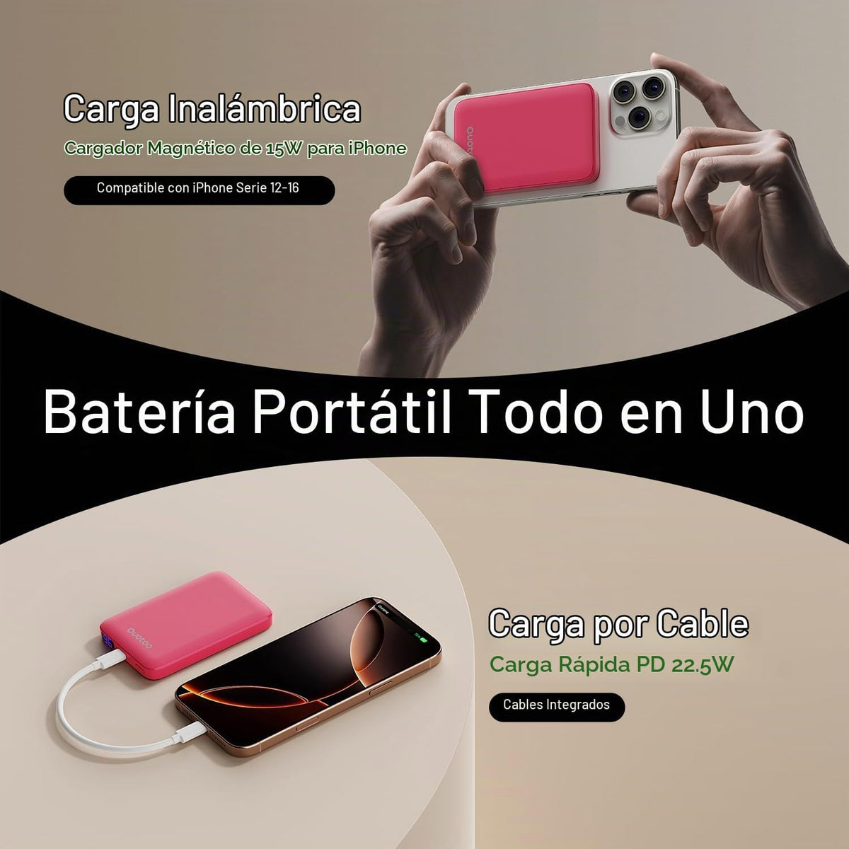para el cargador portátil Magsafe, banco magnético delgado de la en...
