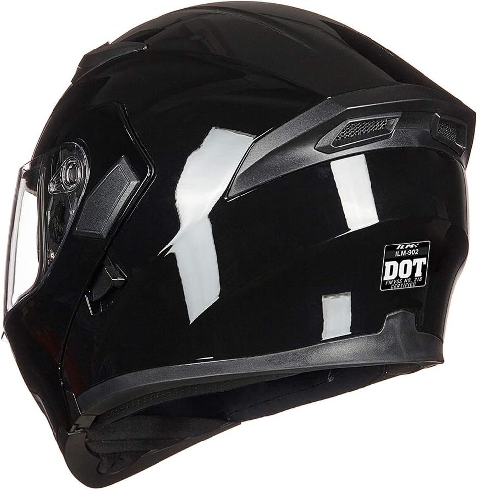 ILM 902 - Casco modular de cara completa con visera doble para moto...