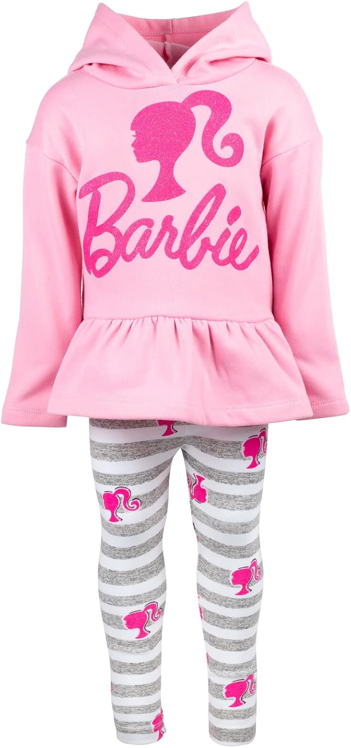 Conjunto de sudadera con capucha de forro polar y leggings para niñ...