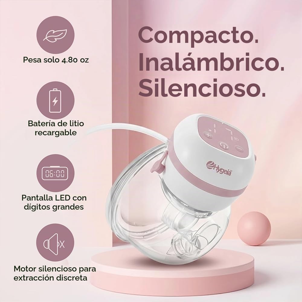 Hygeia Esprit - Extractor de leche portátil, con copa de 1.063 in,...
