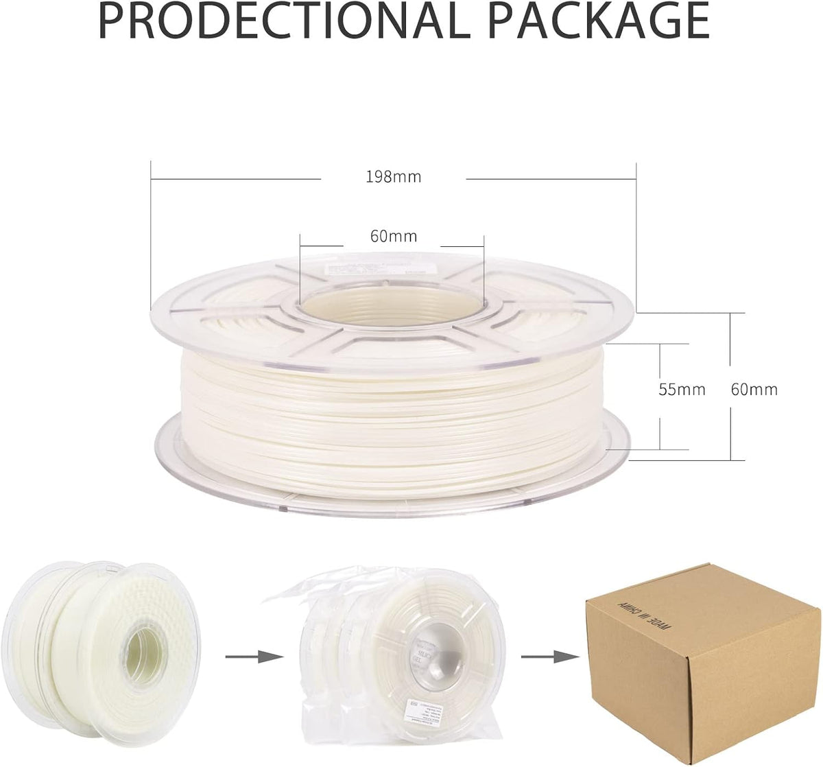 iSANMATE Filamento para impresora 3D, filamento de ácido poliláctic...