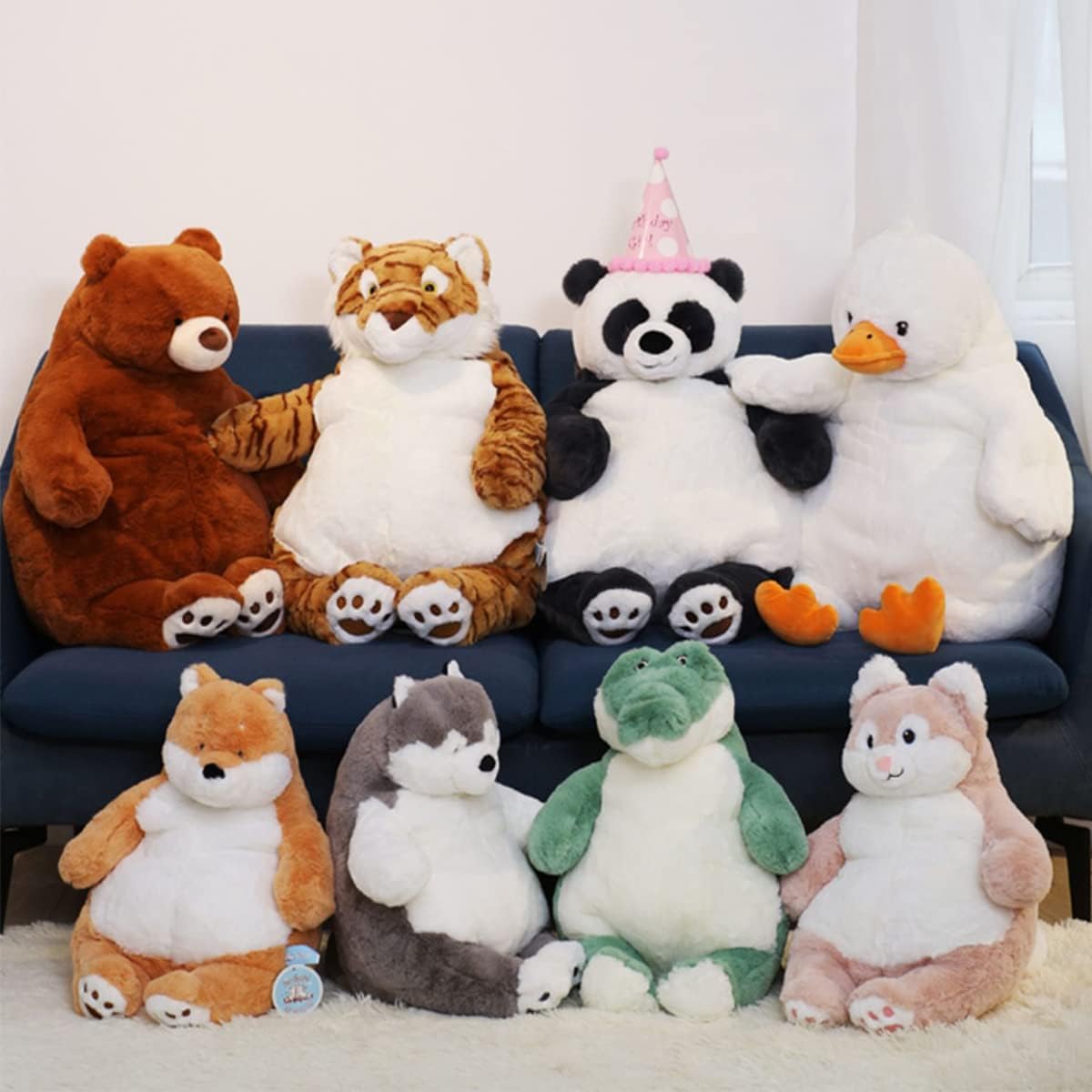 ARELUX Almohada de Peluche de Pingüino Grande de 22 Pulgadas Animal...