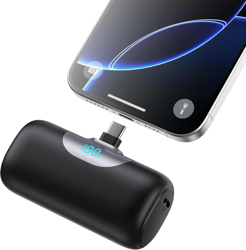 HETP Mini cargador portátil USB C, batería de carga rápida PD de 55...