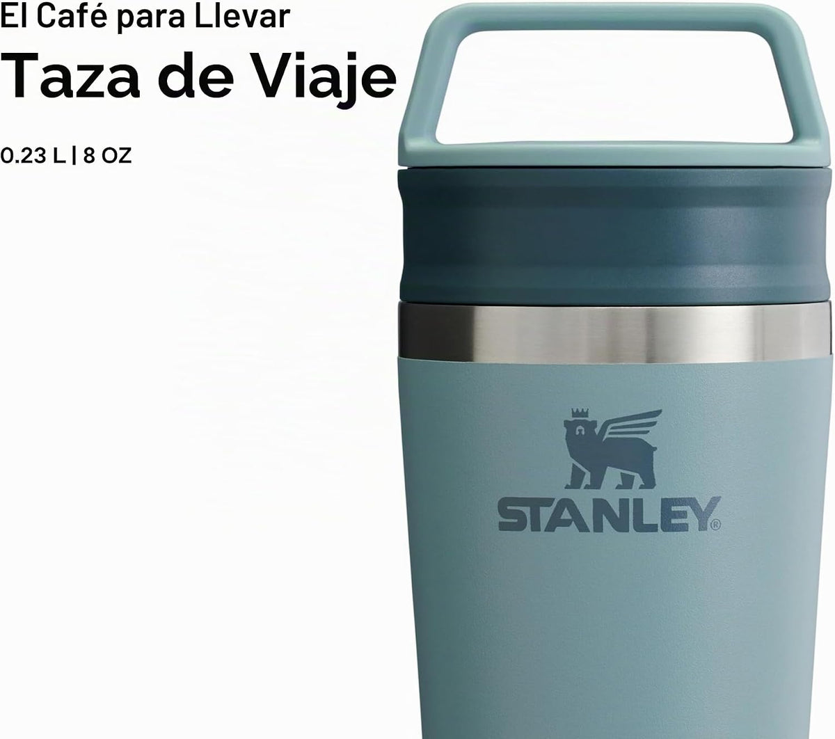 STANLEY 1913 Cafe to-Go Taza de Viaje 0.23L - Shale | Mantiene 3 ho...