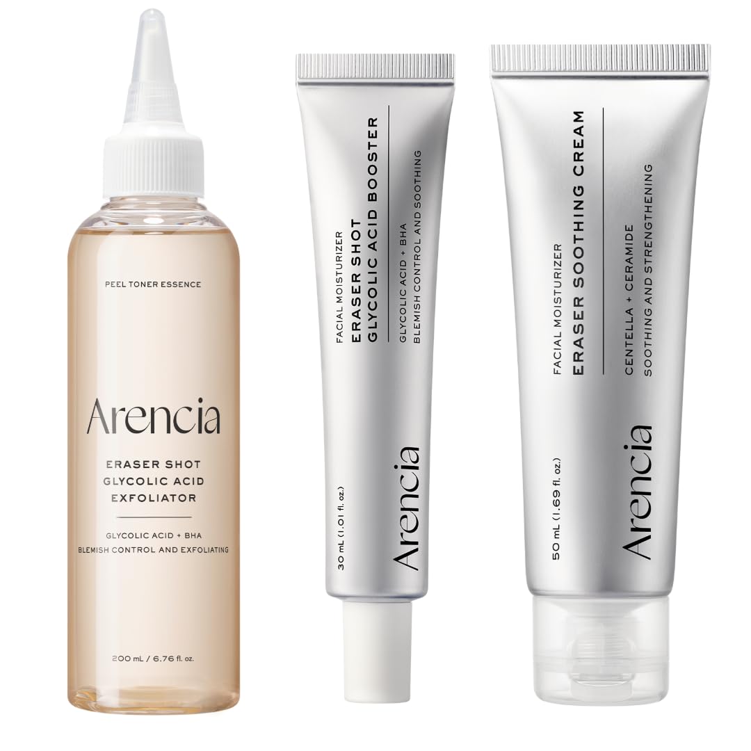 Arencia Erasor Shot - Tónico exfoliante de ácido glicólico al 10% +...