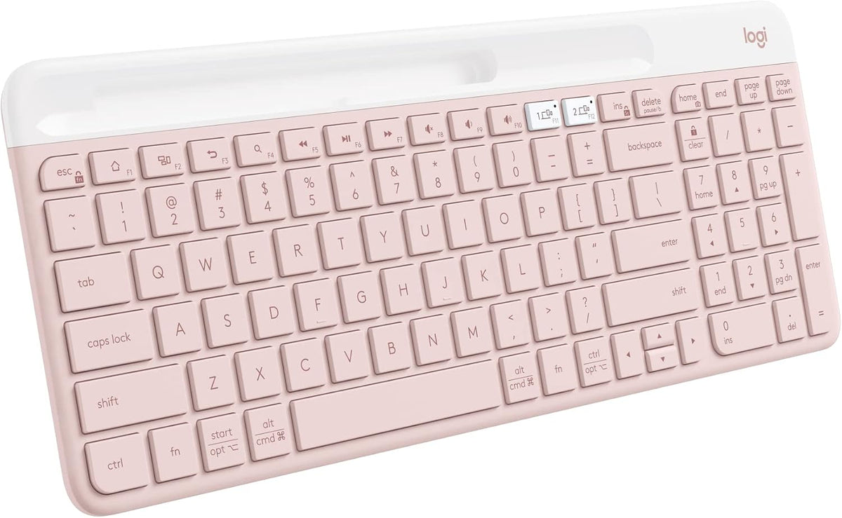 Logitech Teclado inalámbrico delgado K585 con soporte de teléfono |...