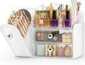 TRQWRO Organizador de maquillaje con soporte para brochas de maquil...