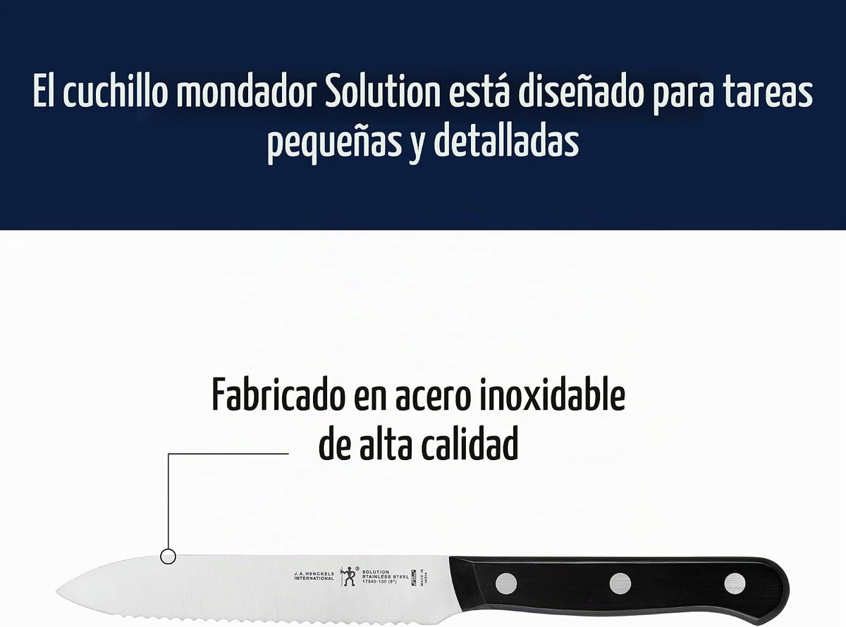 HENCKELS Solution - Cuchillo dentado (5 pulgadas)