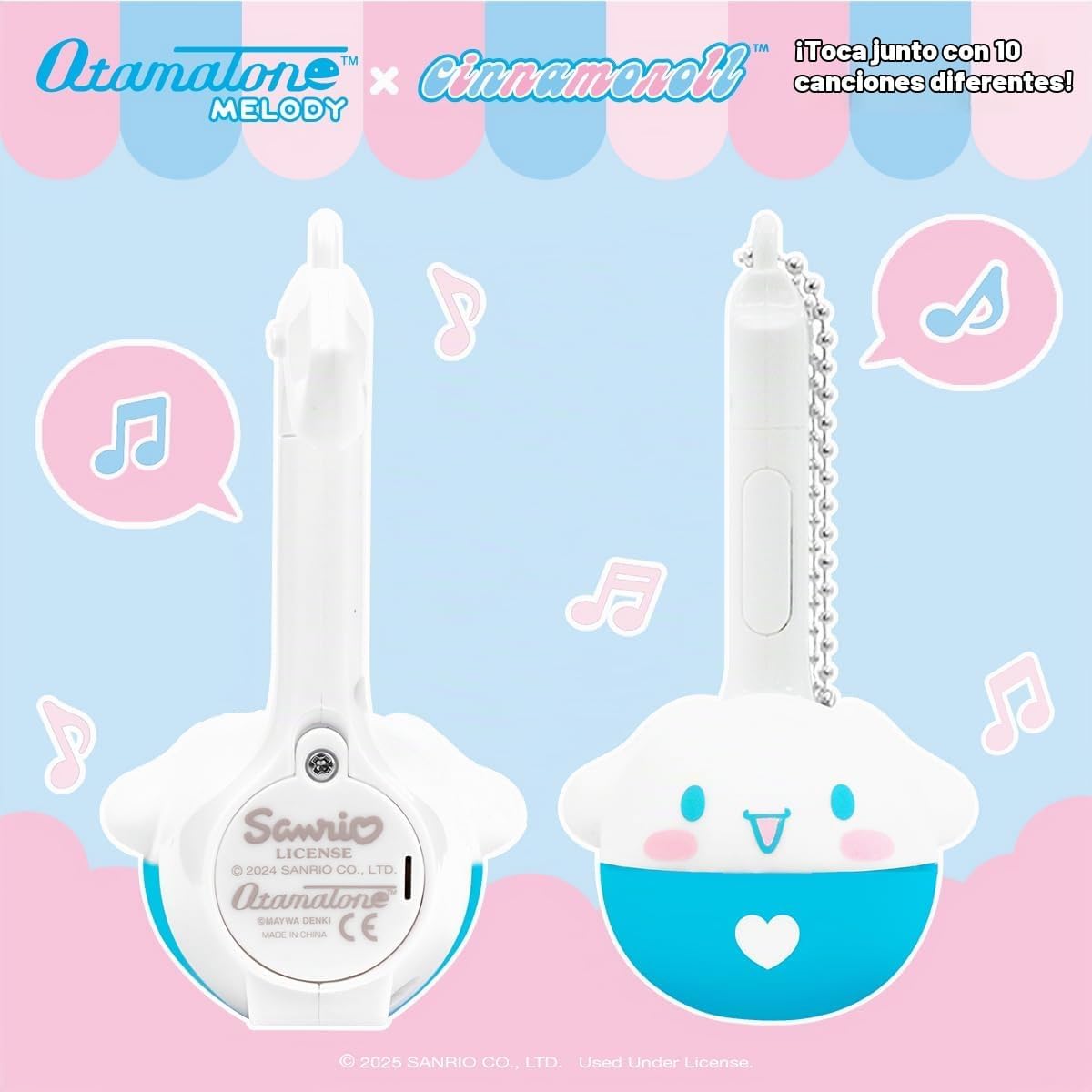 Otamatone Melody Sanrio Llavero de juguete de instrumentos electrón...