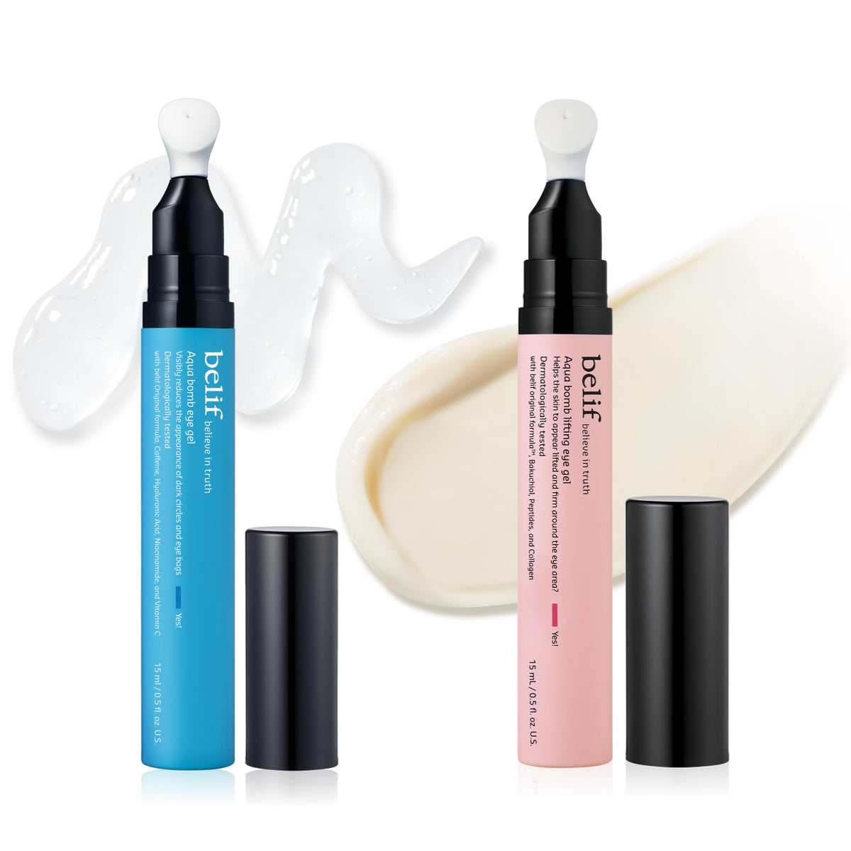 belif Aqua Bomb Eye Gel Duo - Gel de ojos refrescante y reafirmante...