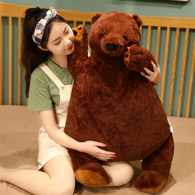 MIAOHAHA Oso de peluche gigante Djungelskog de 39.4 in, color marró...