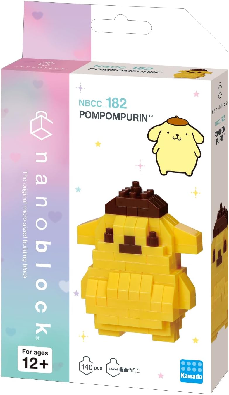 nanoblock - Sanrio - Pompompurin ver. 2, Kit de construcción de la...