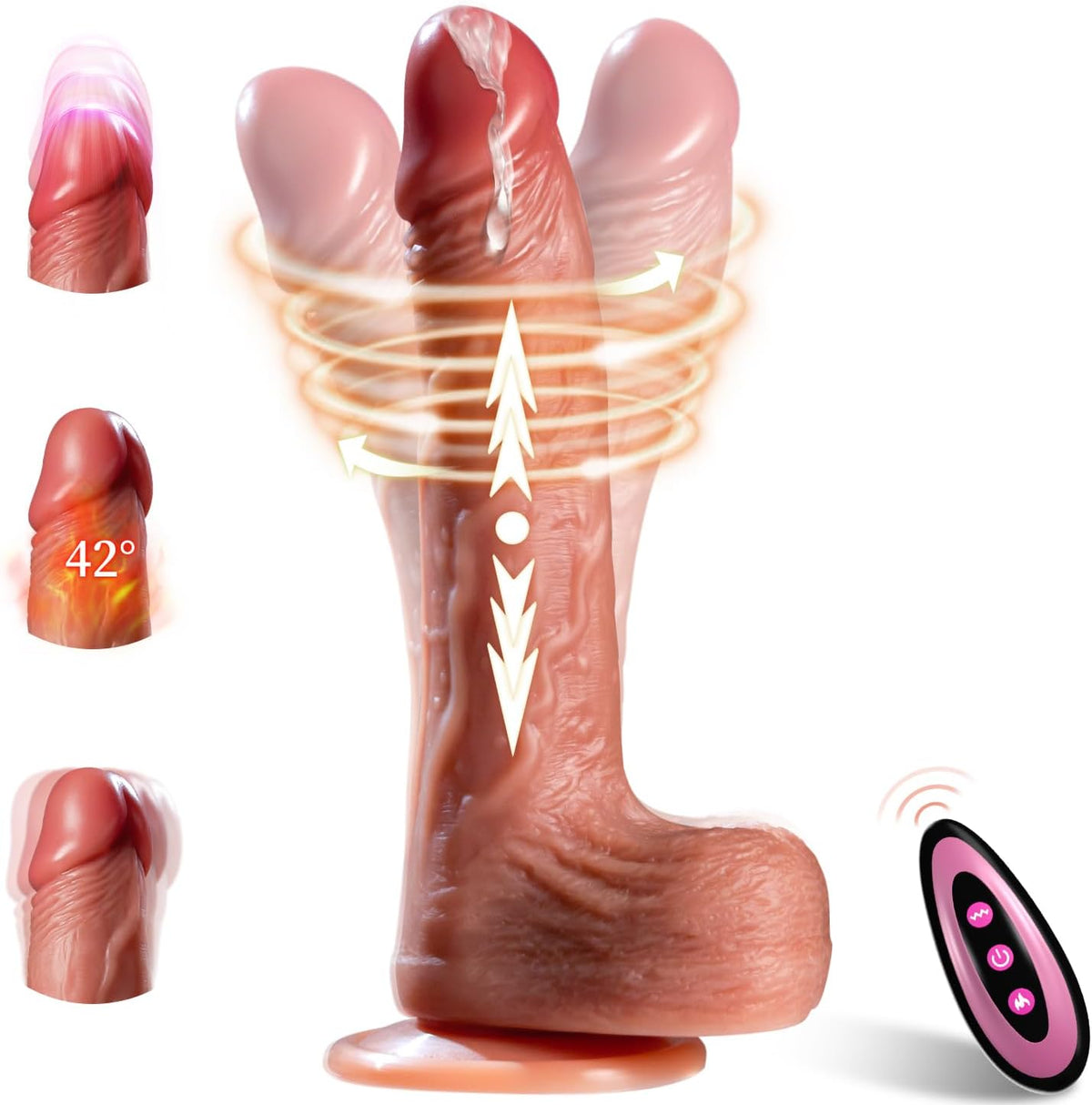 Vibrador realista vibrador juguetes sexuales para mujeres, consolad...