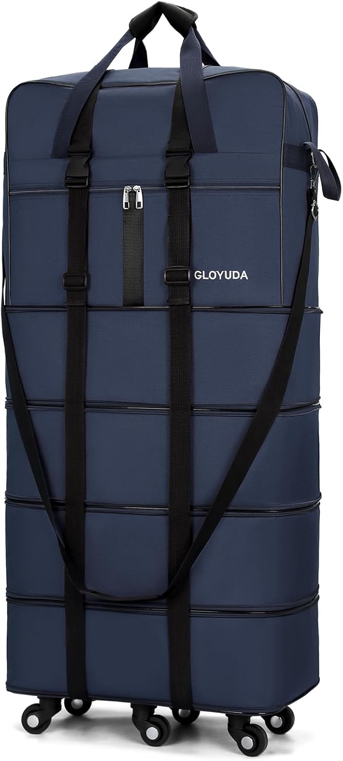Gloyuda Maletas extra grandes de 43.8 pulgadas con ruedas, bolsa de...