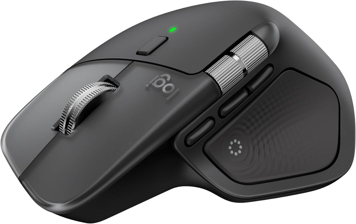 Logitech MX Master 4 para Mac, ratón ergonómico Bluetooth con retro...