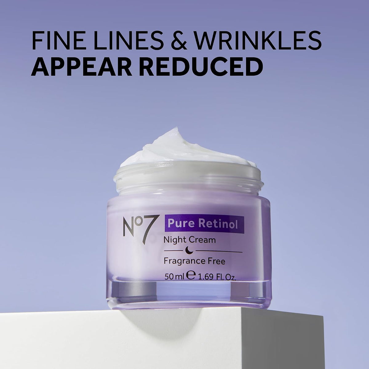 No7 Pure Retinol Night Cream - Crema de retinol que aumenta el colá...