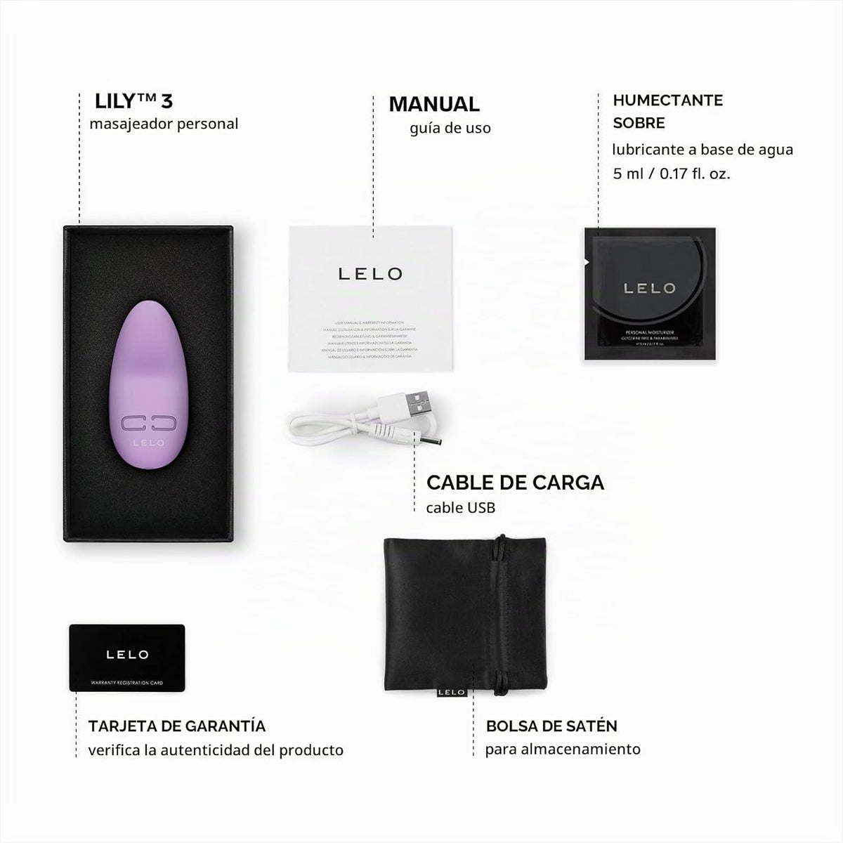 LELO Lily 3 - Mini bala vibrador, masajeador personal discreto, lav...