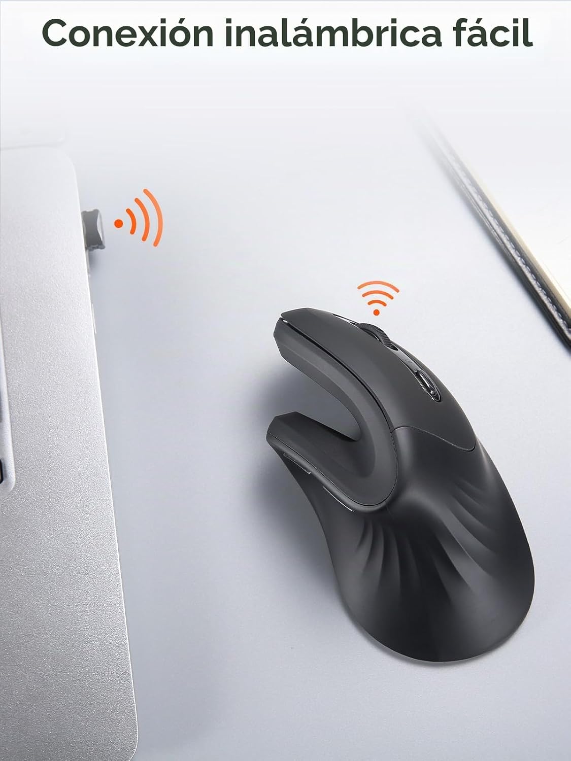 DAREU Ratón inalámbrico vertical ergonómico, mouse vertical óptico...