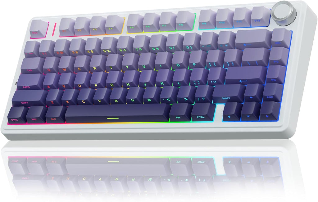 Teclado mecánico inalámbrico AULA F75 Pro, teclado personalizado in...