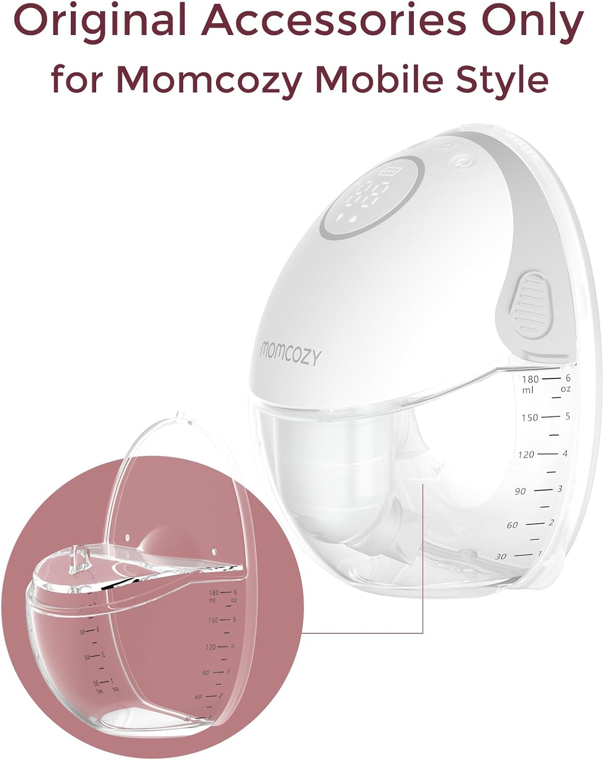 Momcozy - Accesorios de repuesto para extractor de leche M6, brida...