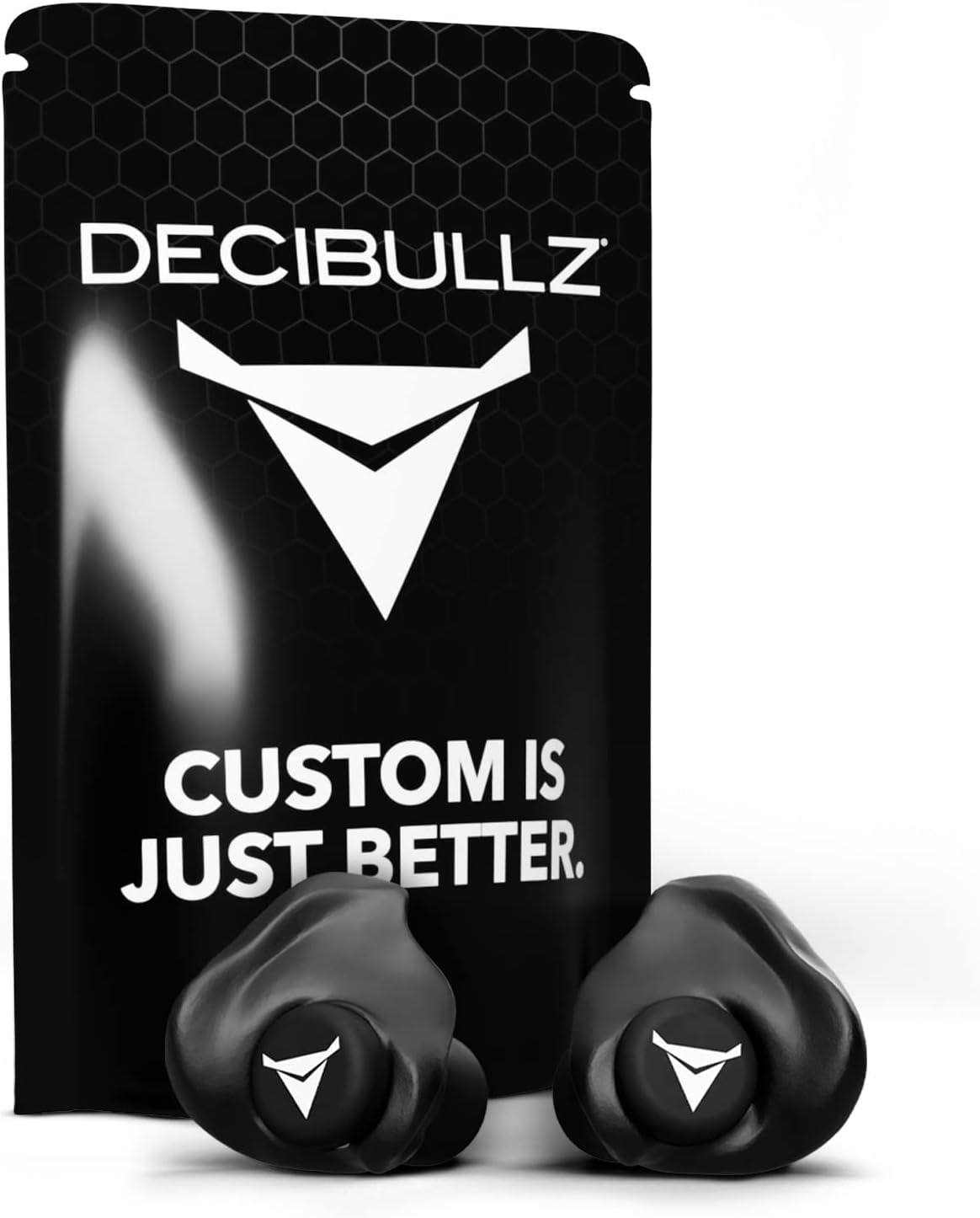 Decibullz Tapones para los oídos con reducción de ruido de 25 decib...