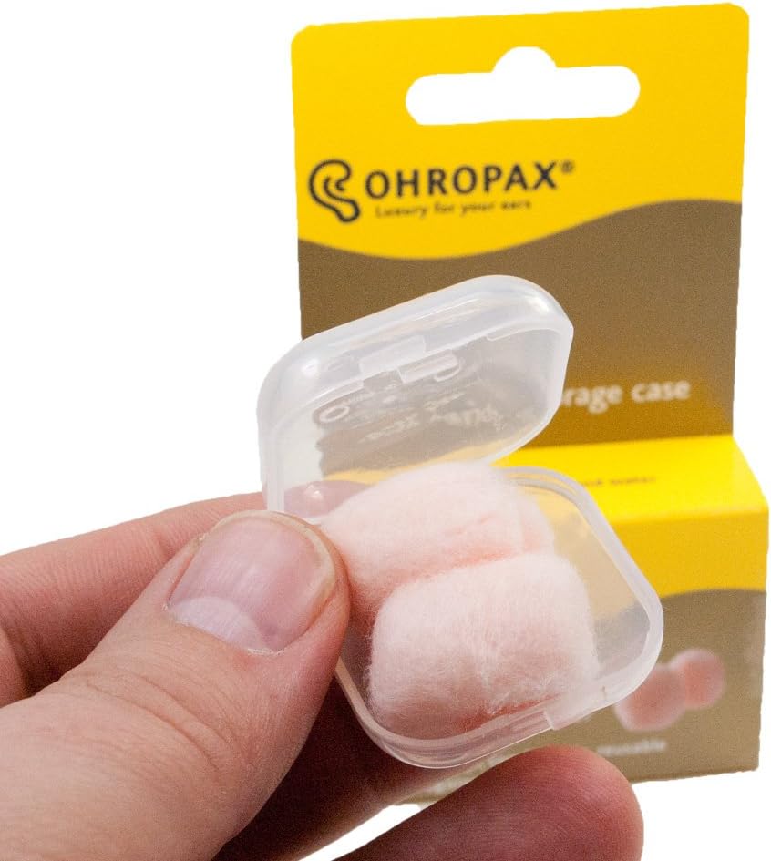 Ohropax Tapones reutilizables de cera y algodón (24 tapones en tota...