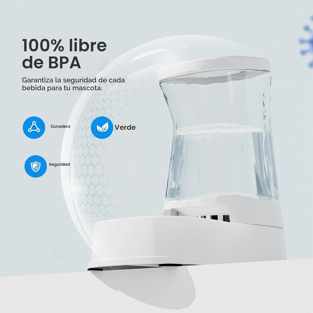 Gardner Pet Dispensador Automático de Agua por Gravedad para Perros...