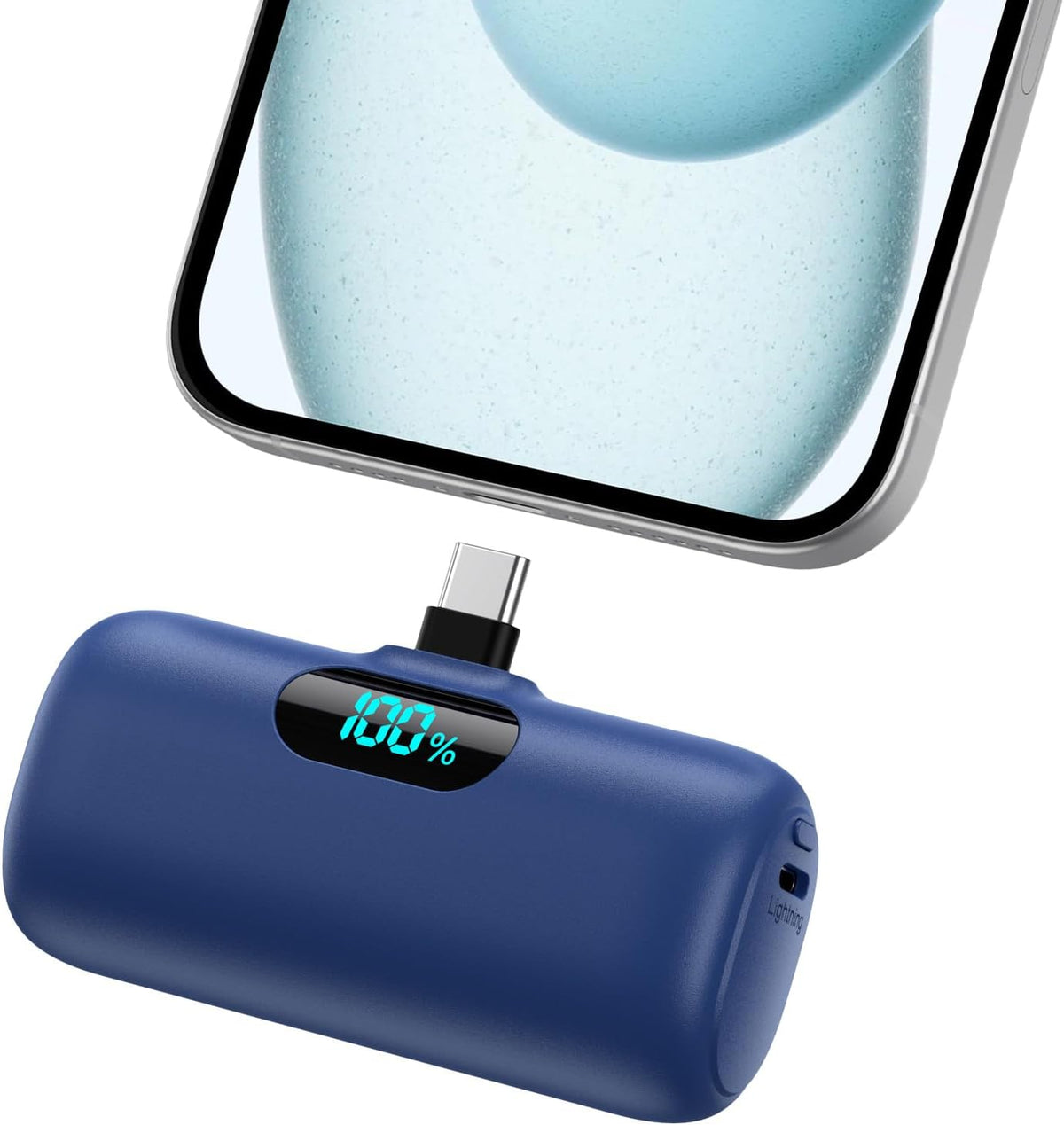 Mini cargador portátil USB C, batería mejorada de carga rápida PD d...