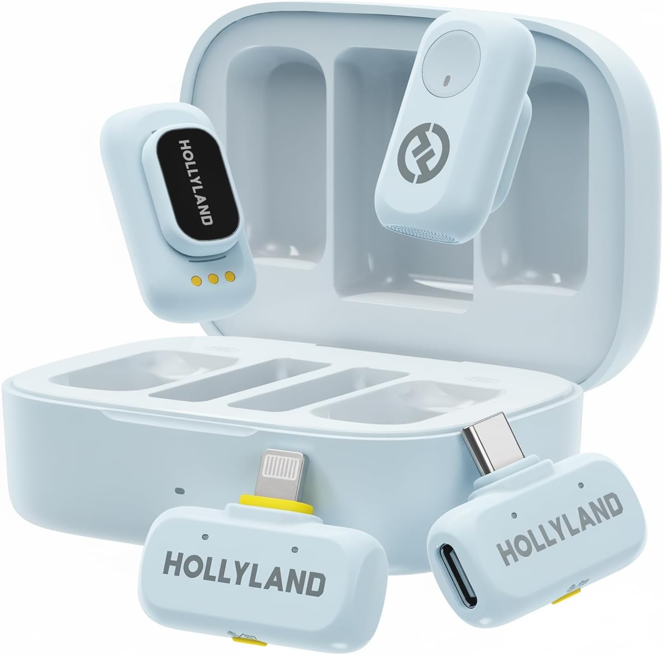 Hollyland Lark A1 Mini micrófono inalámbrico para iPhone y Android,...