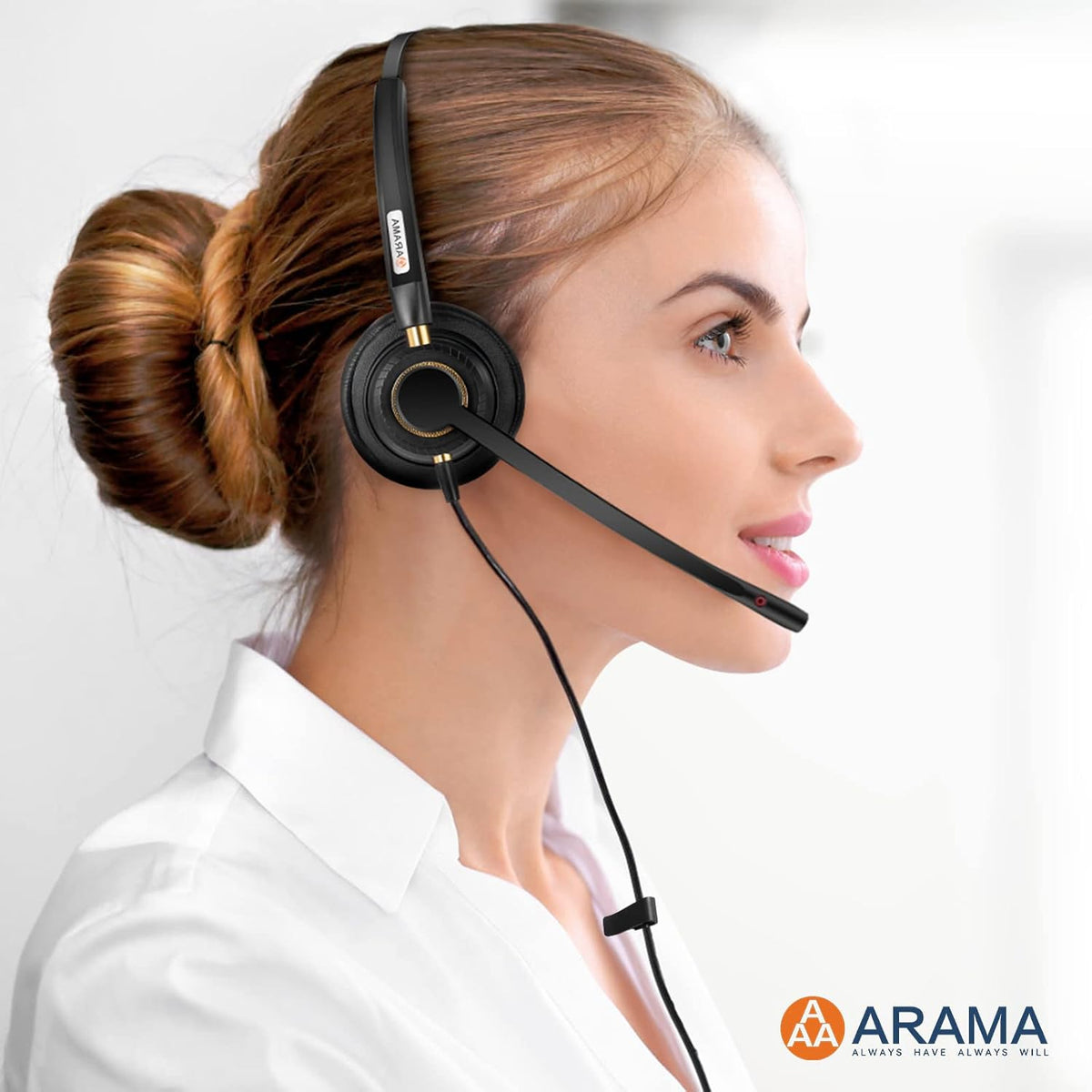 Arama Auriculares USB con micrófono para PC, computadora portátil c...