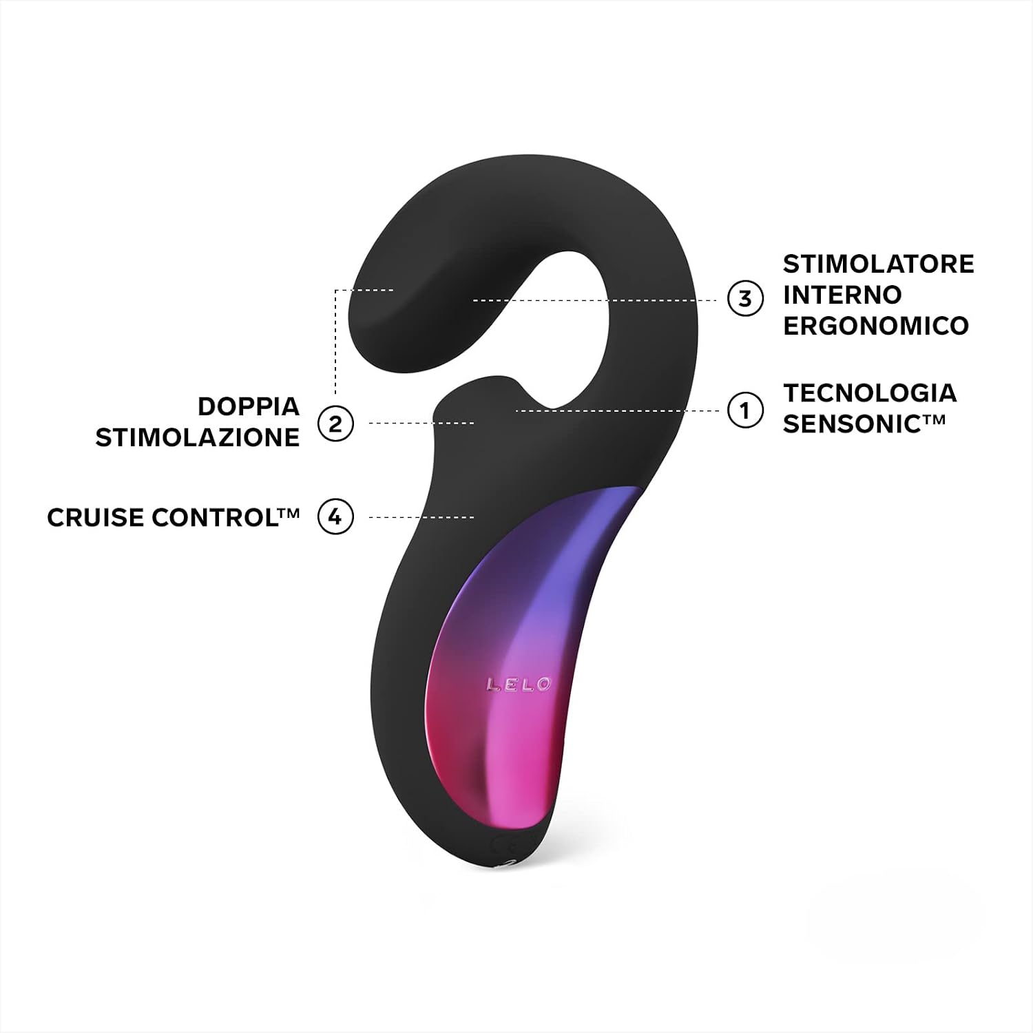 LELO Enigma Cruise - Doble Stim. Vibrador, punto G y juguete de clí...