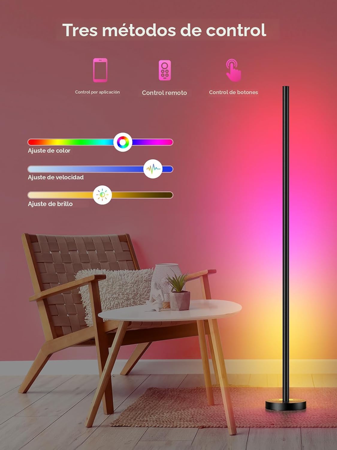 OIYN Smart RGBICW Lámpara de Pie LED de Esquina Paquete de 2 - 16 M...