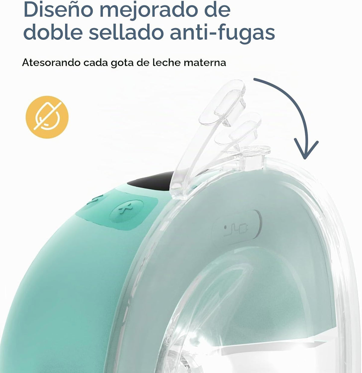 MomMed S33 Extractor de leche portátil manos libres, doble eléctric...