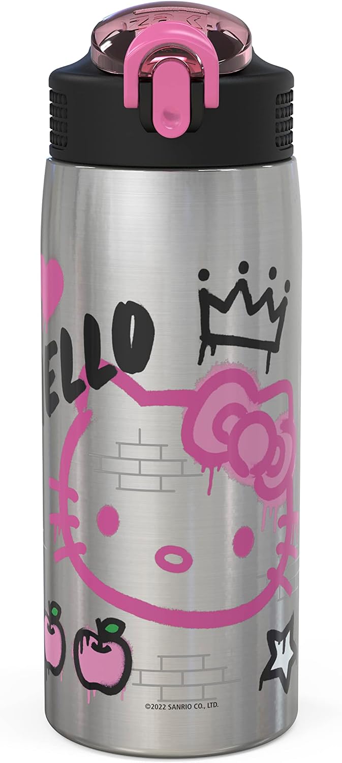 Zak Designs Sanrio Botella de agua para viajes y uso en casa, 19 oz...
