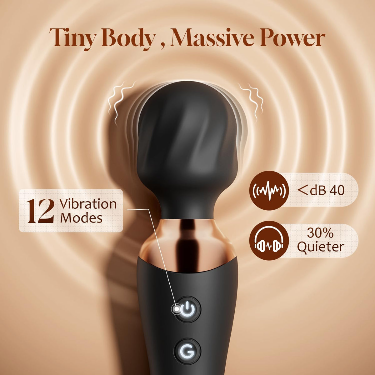 MOOLIGIRL Vibrador Varita Consolador de doble extremo, juguete sexu...