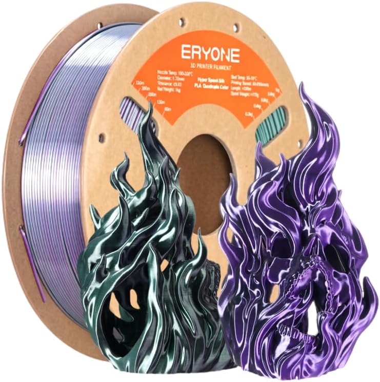 ERYONE HS Seda Cuádruple Color Filamento PLA para Impresora 3D de 1...