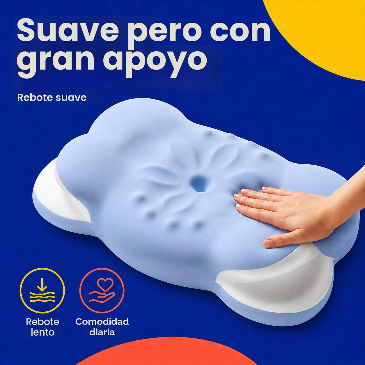DIICRIN Almohada cervical de espuma viscoelástica para personas que...