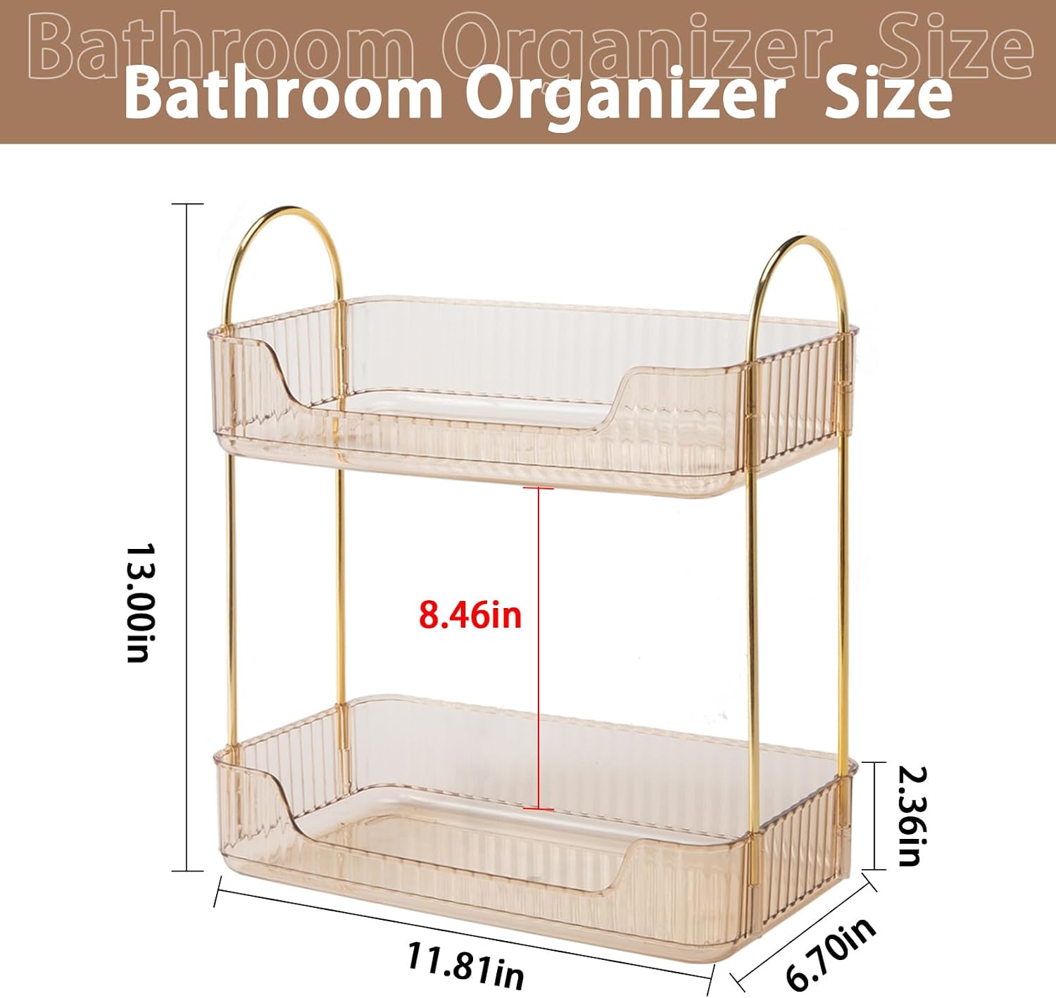 shuang qing Organizador de Baño para Encimera, Estante de Almacenam...