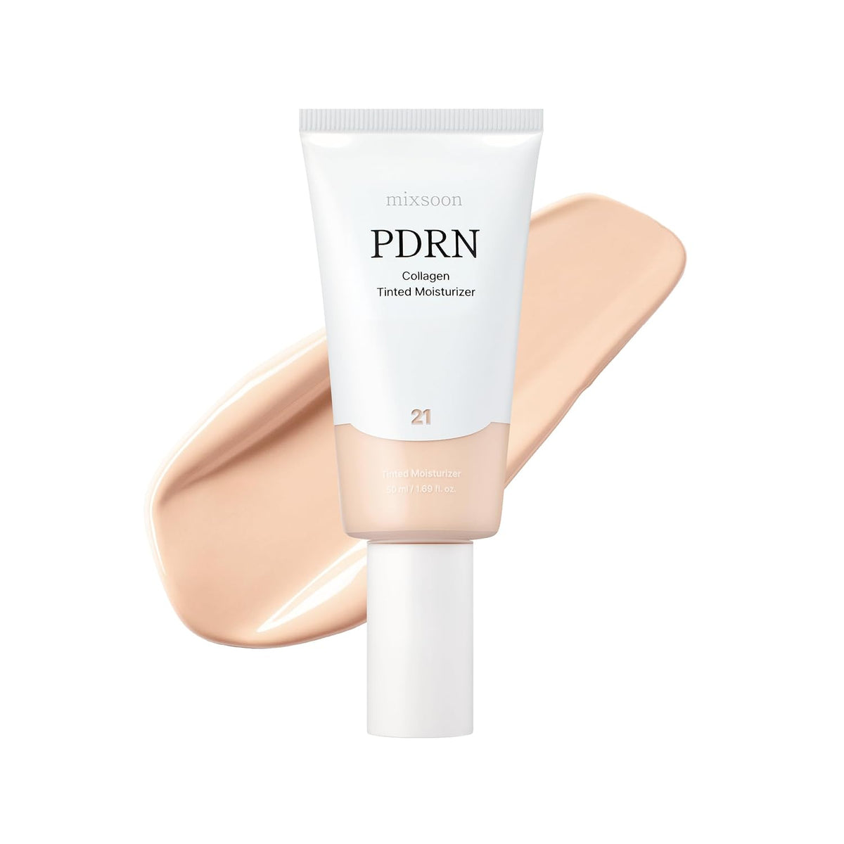 mixsoon PDRN Crema hidratante teñida con colágeno, base infundida p...