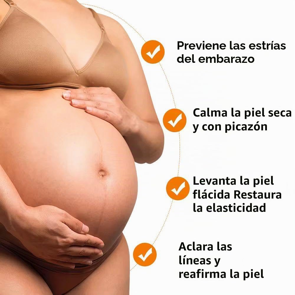 Crema para Eliminar Estrías y Cicatrices para el Embarazo - Reparac...