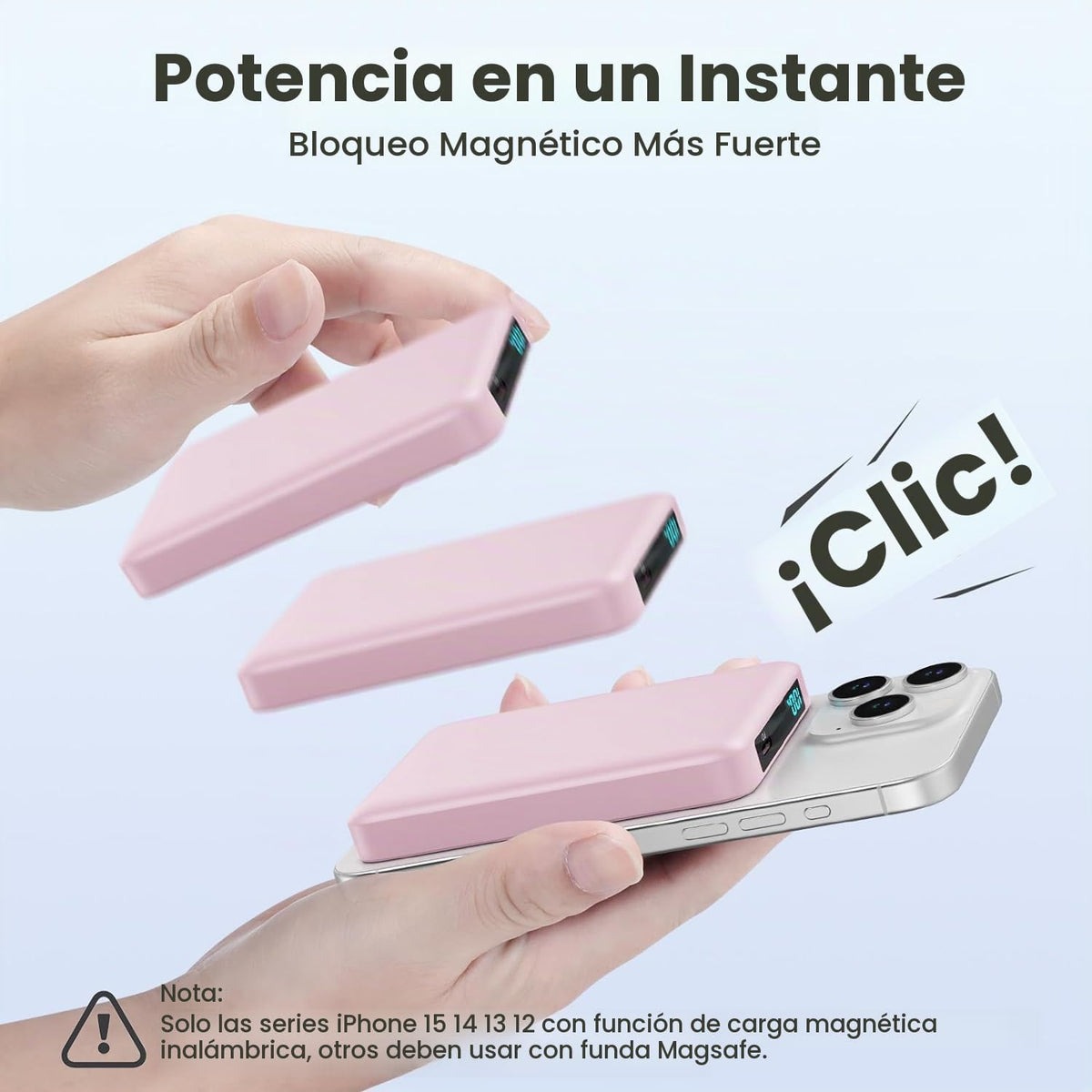 Cargador portátil magnético de 10800 mAh para batería Magsafe, banc...
