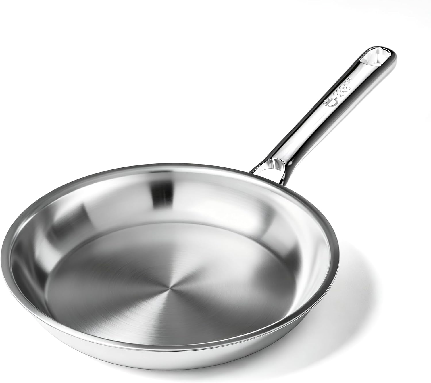 COOKER KING Sartén de acero inoxidable de 10 pulgadas, sartén, sart...