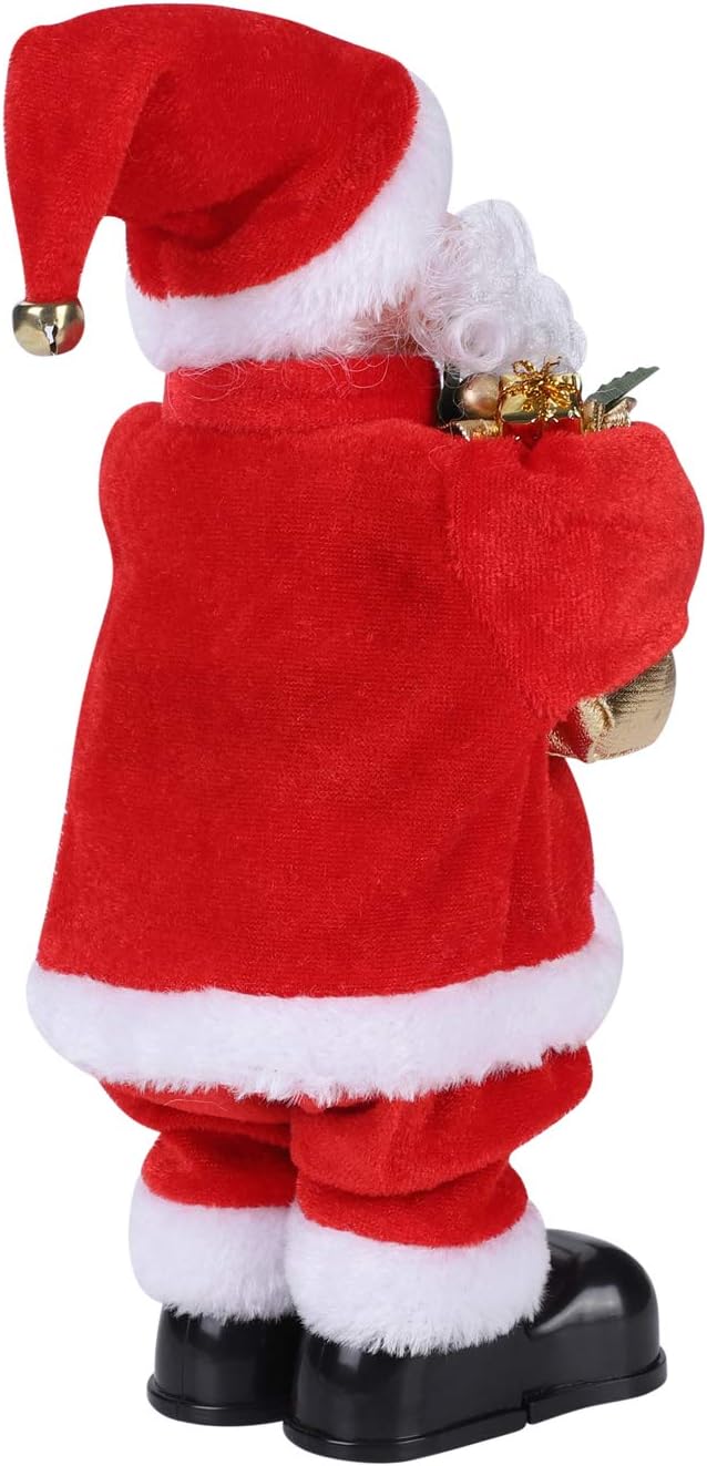 Muñeca eléctrica de Papá Noel bailando y cantando de Navidad, figur...