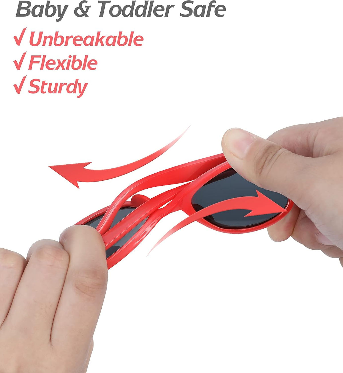 Nacuwa Gafas de sol para bebé, 100% a prueba de rayos UV, para bebé...