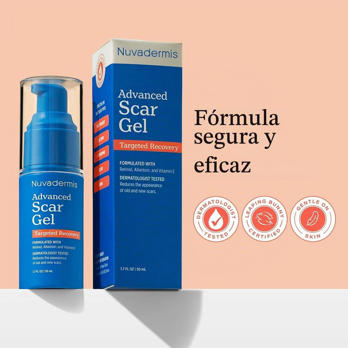 NUVADERMIS Gel de cicatrices \u2013 Crema para cicatrices quirúrgic...
