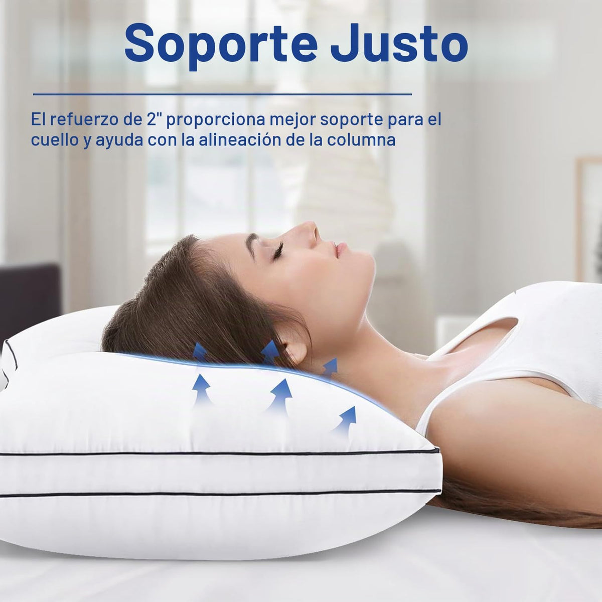 Almohadas Premium de Tamaño King, Juego de 4, Almohadas de Cama Alt...
