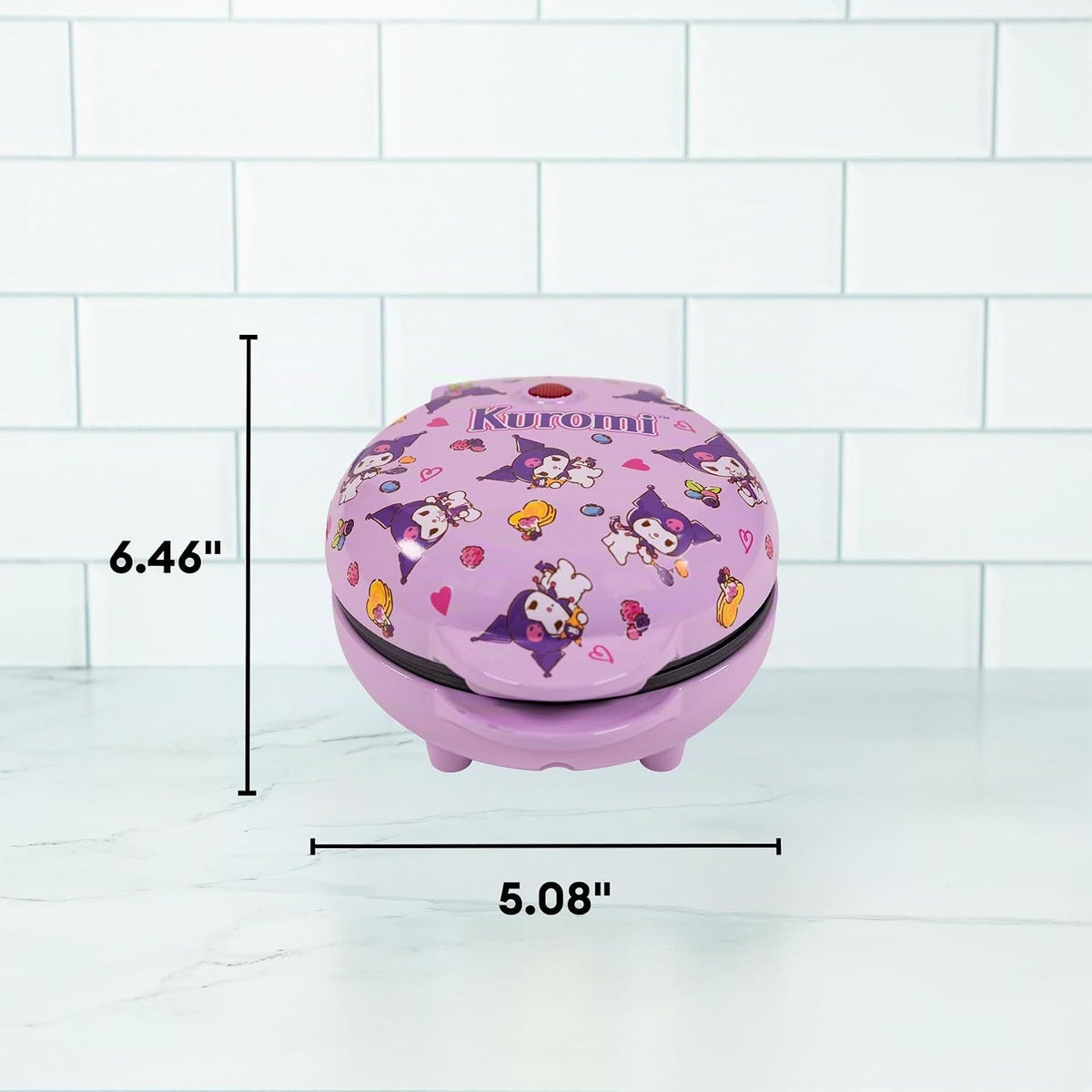 Uncanny Brands Hello Kitty Kuromi Mini Waffle Maker - Cocina con tu...