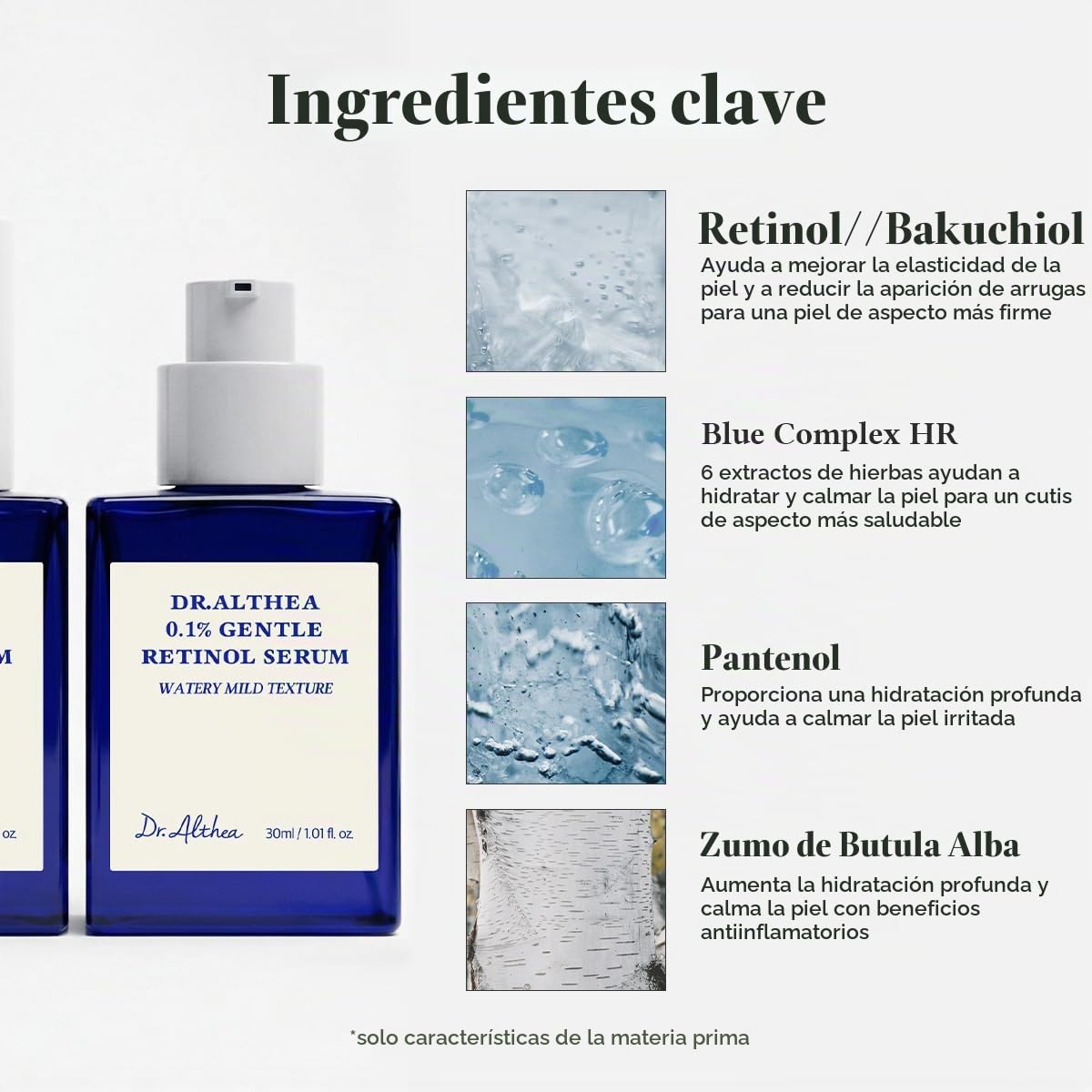 Dr.Althea Suero de retinol suave al 0.1%, 1.01 onzas líquidas, cuid...