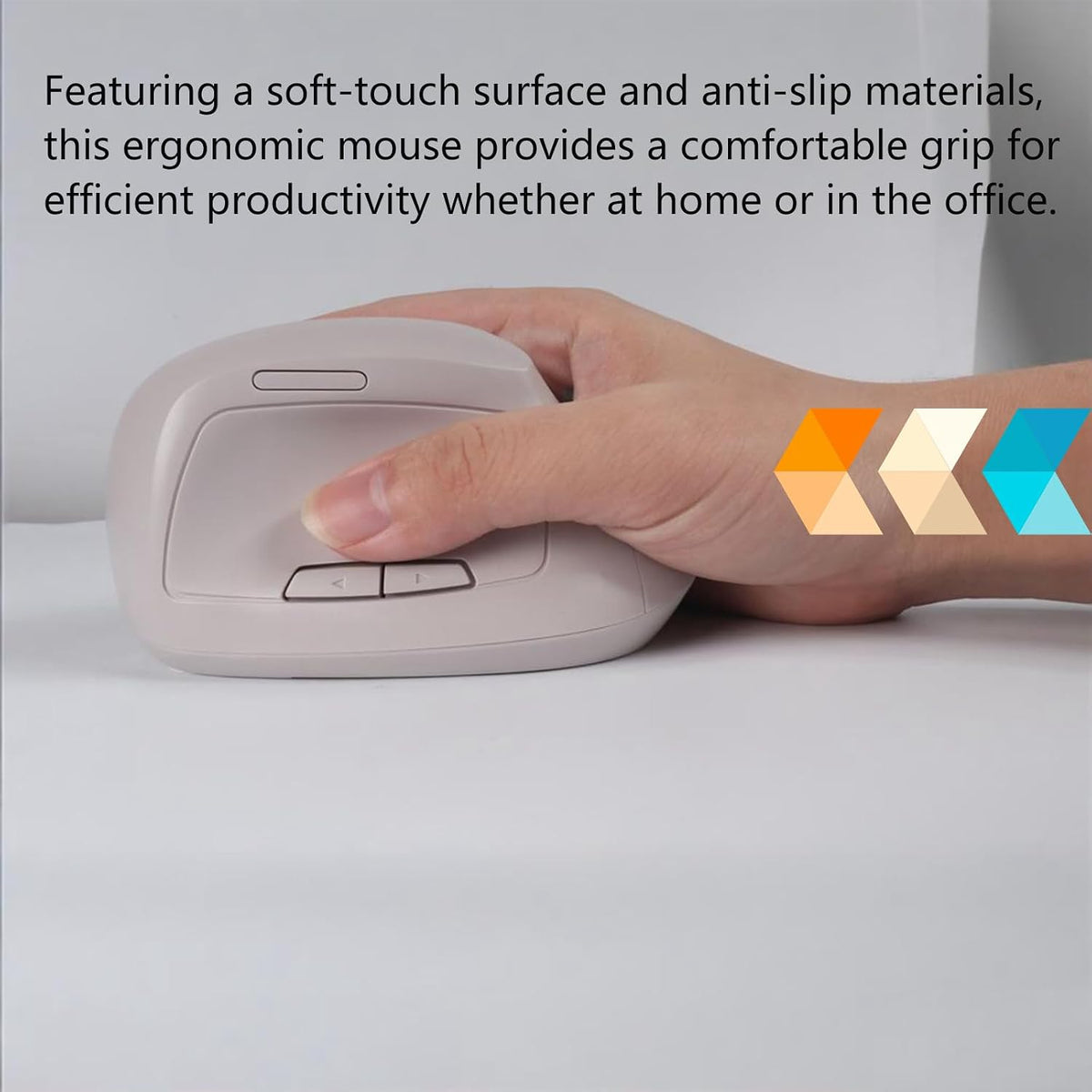 Justdfine Ratón vertical ergonómico inalámbrico, clics silenciosos,...
