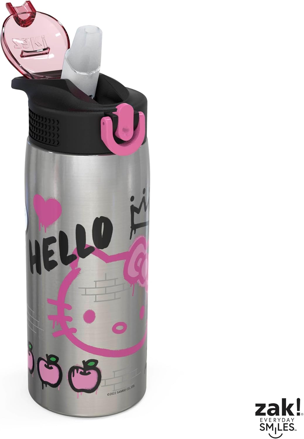 Zak Designs Sanrio Botella de agua para viajes y uso en casa, 19 oz...